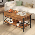 Sparta Large Extendable Lift-Top Coffee Table with Storage and Replaceable Casters